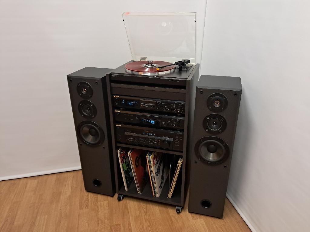 Sony vintage stereo-set compleet (incl. minidisc), Enlèvement, Haut-parleurs, Sony, Composants en vrac