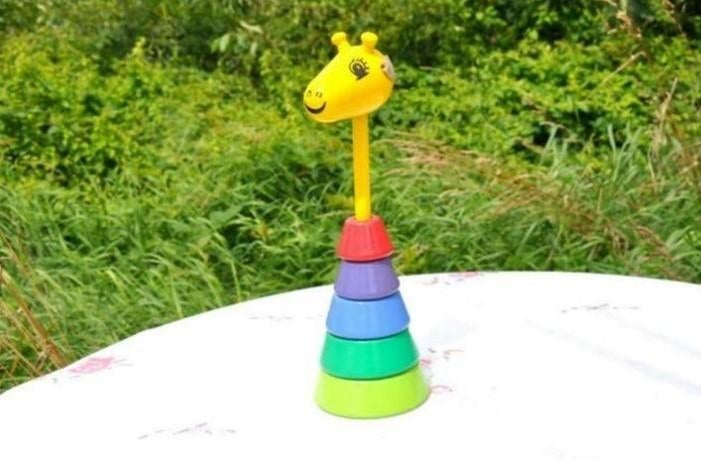 § girafe empilable en bois, Enlèvement ou Envoi, Utilisé, Autres types