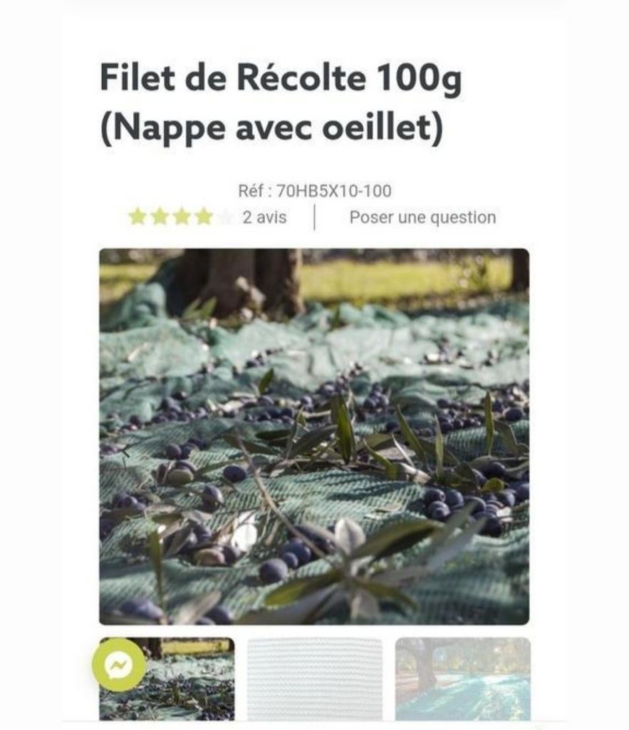 Filet de récolte neufs, Jardin & Terrasse, Voiles d'ombrage, Neuf, Enlèvement