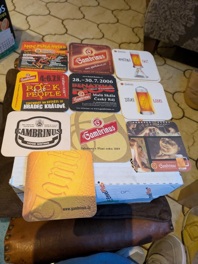 Gambrinus, Verzamelen, Biermerken, Ophalen of Verzenden, Zo goed als nieuw, Viltje(s)