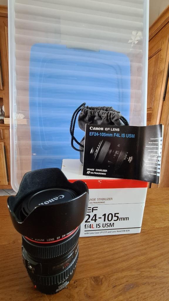Canon EF24-105 F4L IS USM-lens (in zeer goede staat), Audio, Tv en Foto, Ophalen of Verzenden, Zo goed als nieuw, Overige typen
