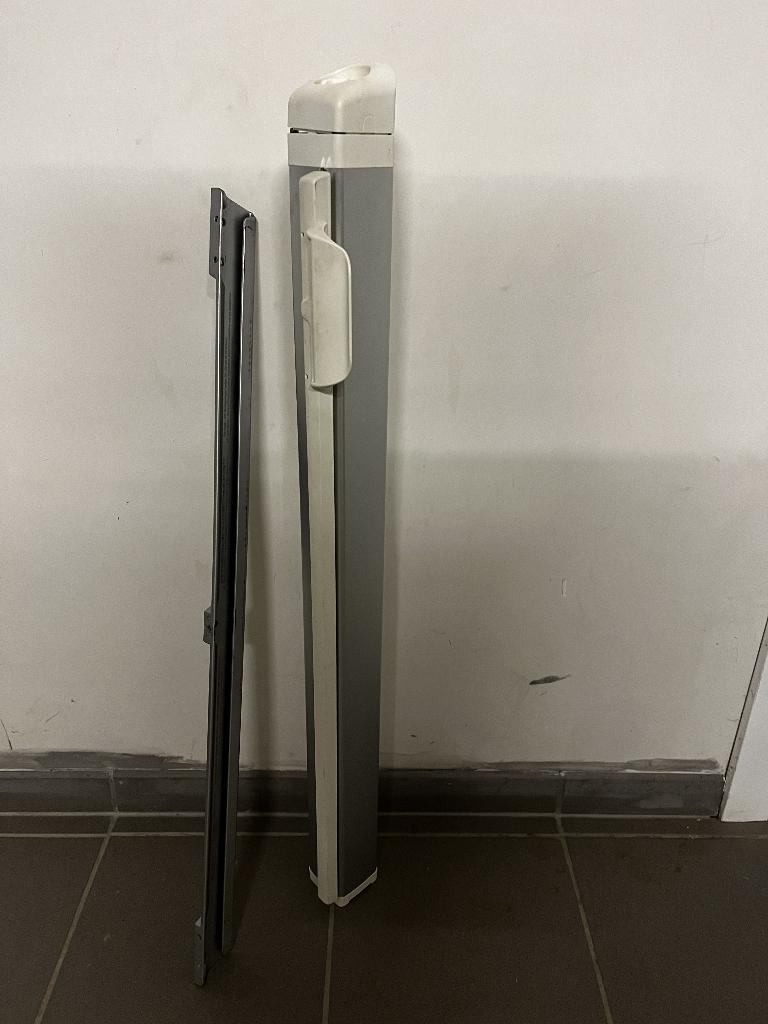 Barrière de sécurité Kiddy Guard 120 cm, Barrière rétractable, Aluminium, Enlèvement, Utilisé