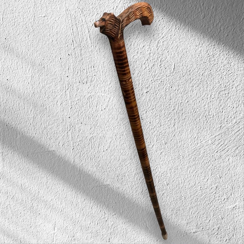 Canne en bois travaillée, Enlèvement ou Envoi, Comme neuf