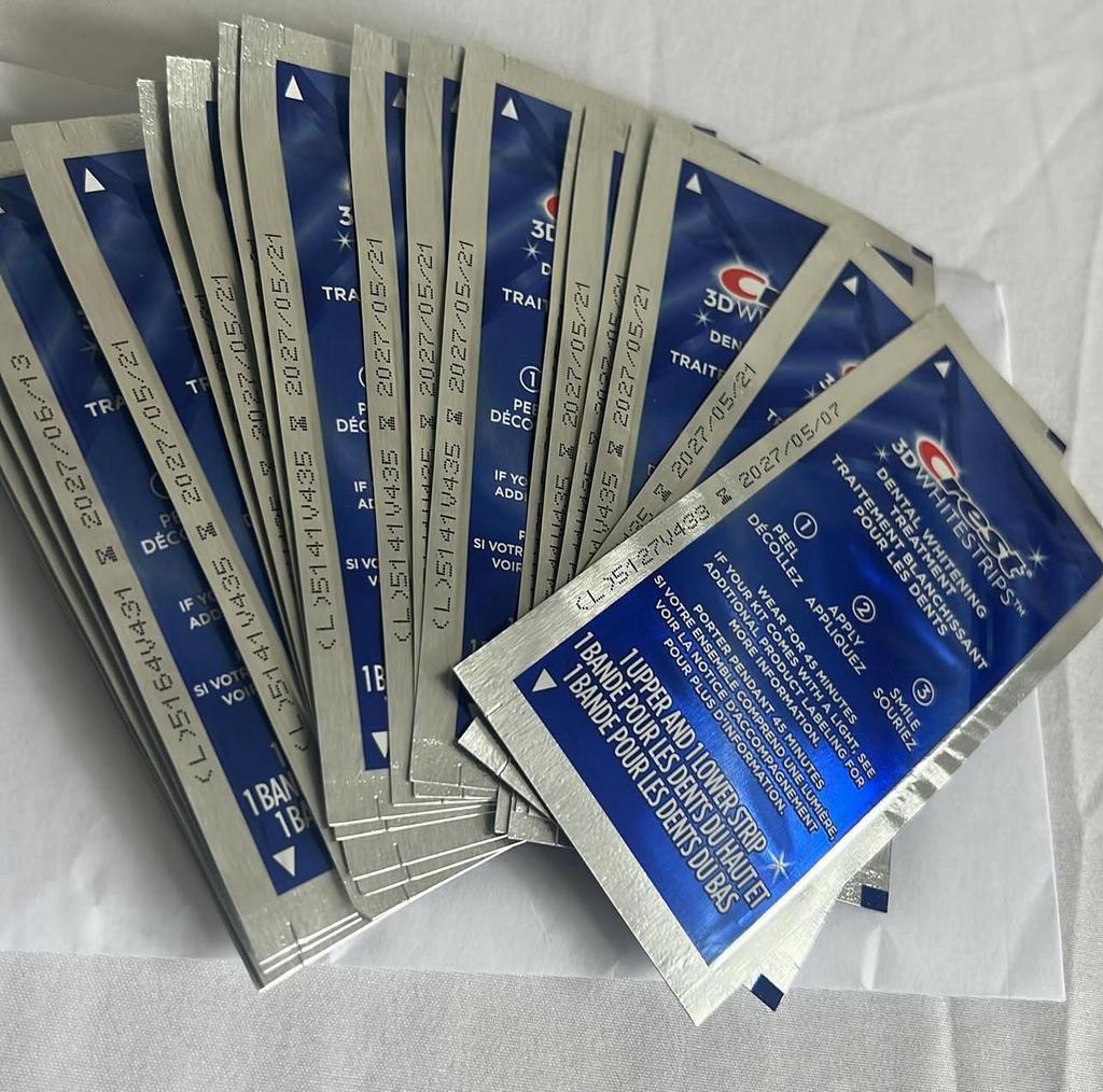 Bandes de blanchiment dentaire Crest 3D Whitestrips, Enlèvement ou Envoi