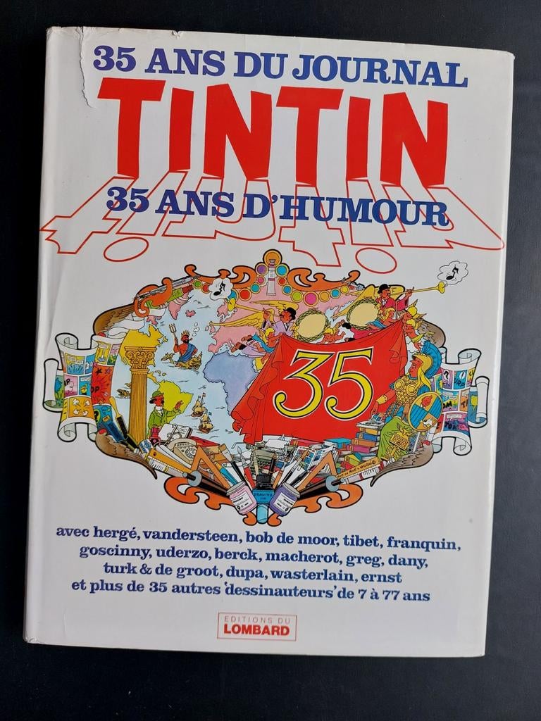 TINTIN  35 ans du journal tirage Luxe toilé numéroté/1000ex, Livres, BD, Enlèvement ou Envoi