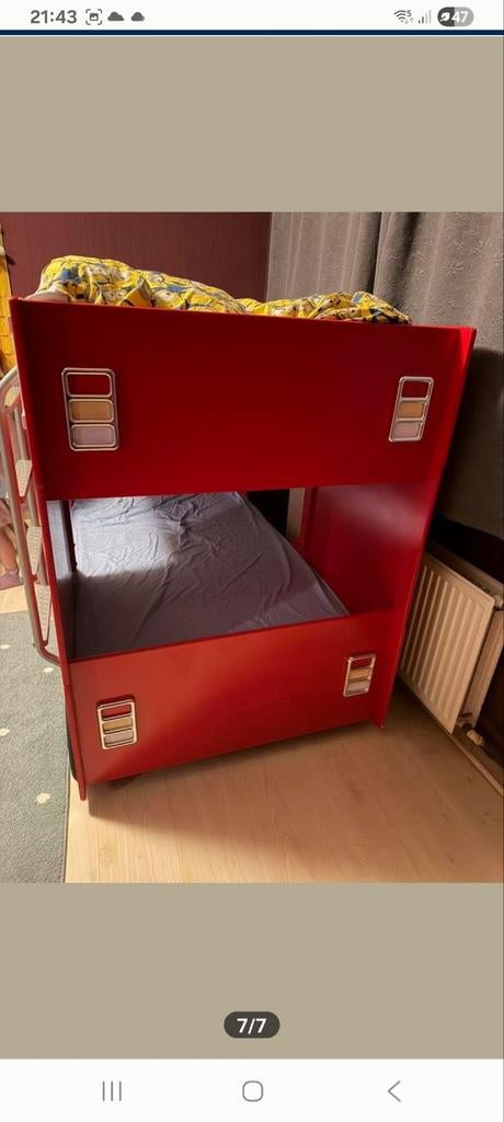 2 lits superposés, lit d enfant rouge pompiers, Enfants & Bébés, Enlèvement