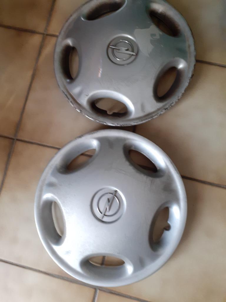 2 enjoliveurs OPEL 15", Enlèvement, Utilisé