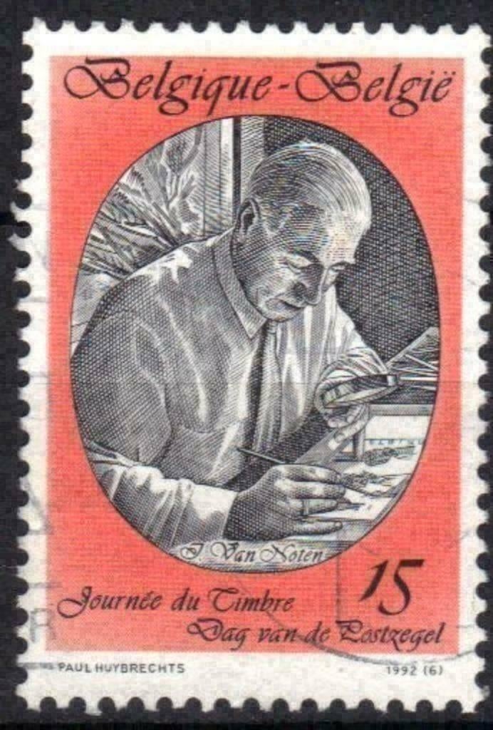 Belgie 1992 - Yvert/OBP 2451 - Dag van de Postzegel (ST), Verzenden, Gestempeld, Gestempeld, Kunst