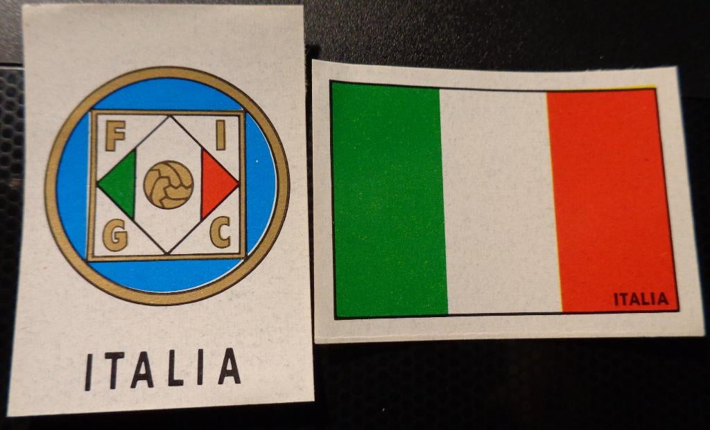 Panini, drapeau/badge, COUPE DU MONDE, MEXIQUE 70, ITALIE, Envoi
