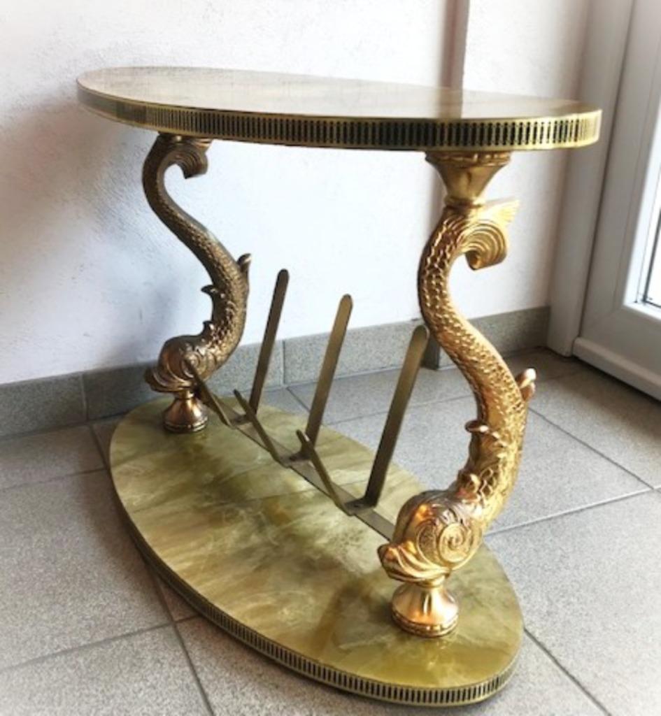 Salon tafel Hollywood Regency messing✨💑😎💎🤗👌, Ophalen of Verzenden