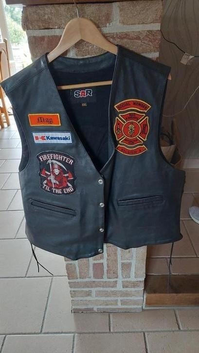 Gilet cuir red knights, Motos, Enlèvement