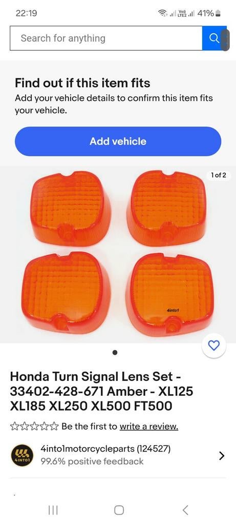 Lunettes roses Honda XL500 XL250 XL, Motos, Enlèvement ou Envoi