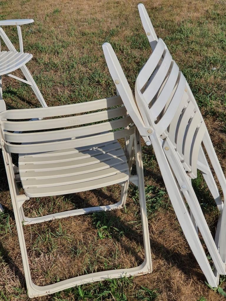 AMI FRANCE design  inklapbare stoelen uit 1981 , design  ret, Ophalen, Zo goed als nieuw, Kunststof, Inklapbaar