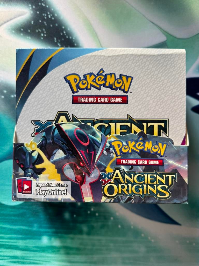 EMPTY XY ANCIENT ORIGINS BOOSTERBOX, Hobby en Vrije tijd, Ophalen of Verzenden, Zo goed als nieuw, Boosterbox