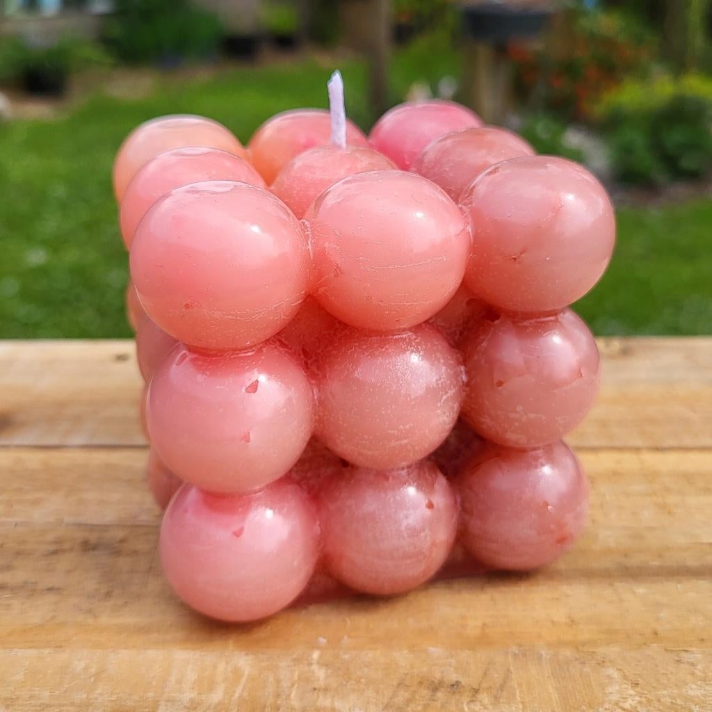 Bougie, bougie à bulles, bougie à boules, décoration, Enlèvement ou Envoi, Rouge, Bougie, Neuf