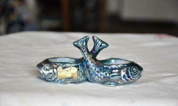 ancien saleron en porcelaine forme poisson limoges ?, Antiquités & Art, Enlèvement ou Envoi