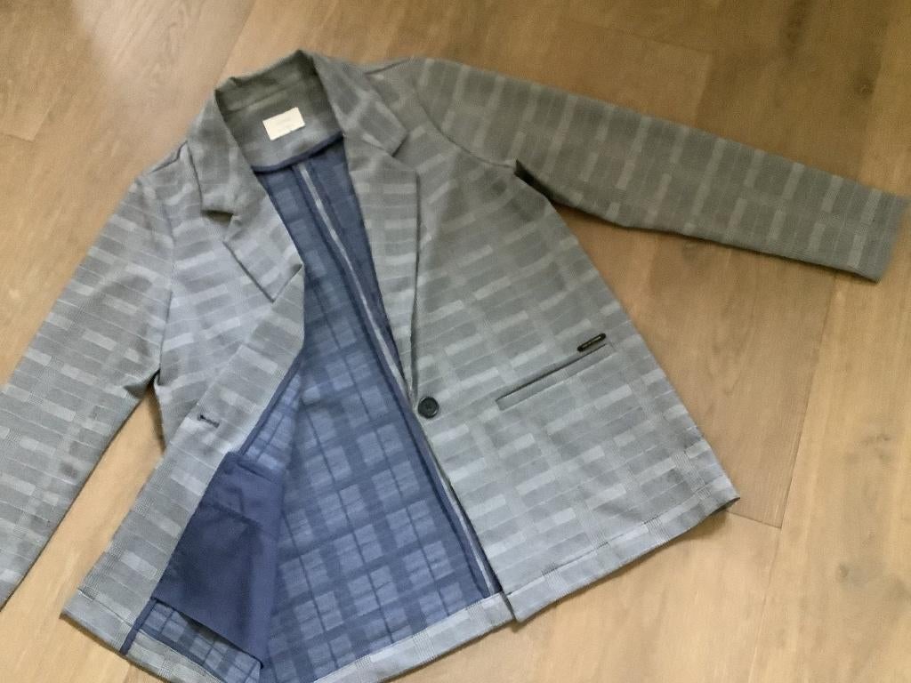 Knappe grijs-blauwe vest GYMP als nieuw - M, Kleding | Dames, Jassen | Zomer, Ophalen of Verzenden, Zo goed als nieuw, Grijs