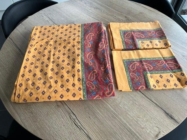 Dekbedovertrek 2 persoons 190 x 190, Gebruikt, Dekbedovertrek, Tweepersoons, Oranje