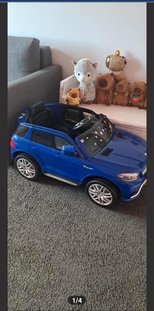 Elektrische kinderauto blauw Mercedes, Enlèvement