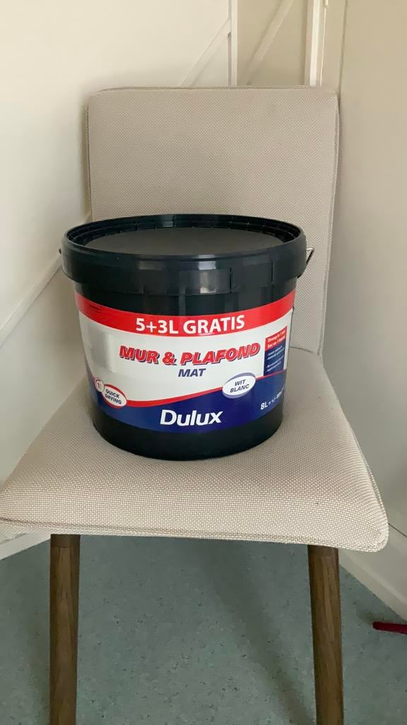 Witte verf, Doe-het-zelf en Bouw, Verf, Beits en Lak, Ophalen, Zo goed als nieuw, Wit, Verf