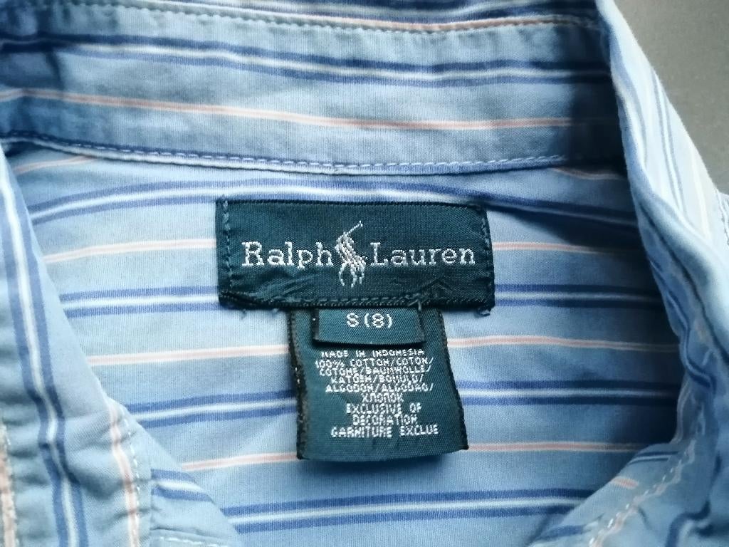 Mooi hemd Ralph Lauren 8 jaar, Kinderen en Baby's, Kinderkleding | Maat 128, Overhemd of Blouse, Ophalen of Verzenden, Zo goed als nieuw