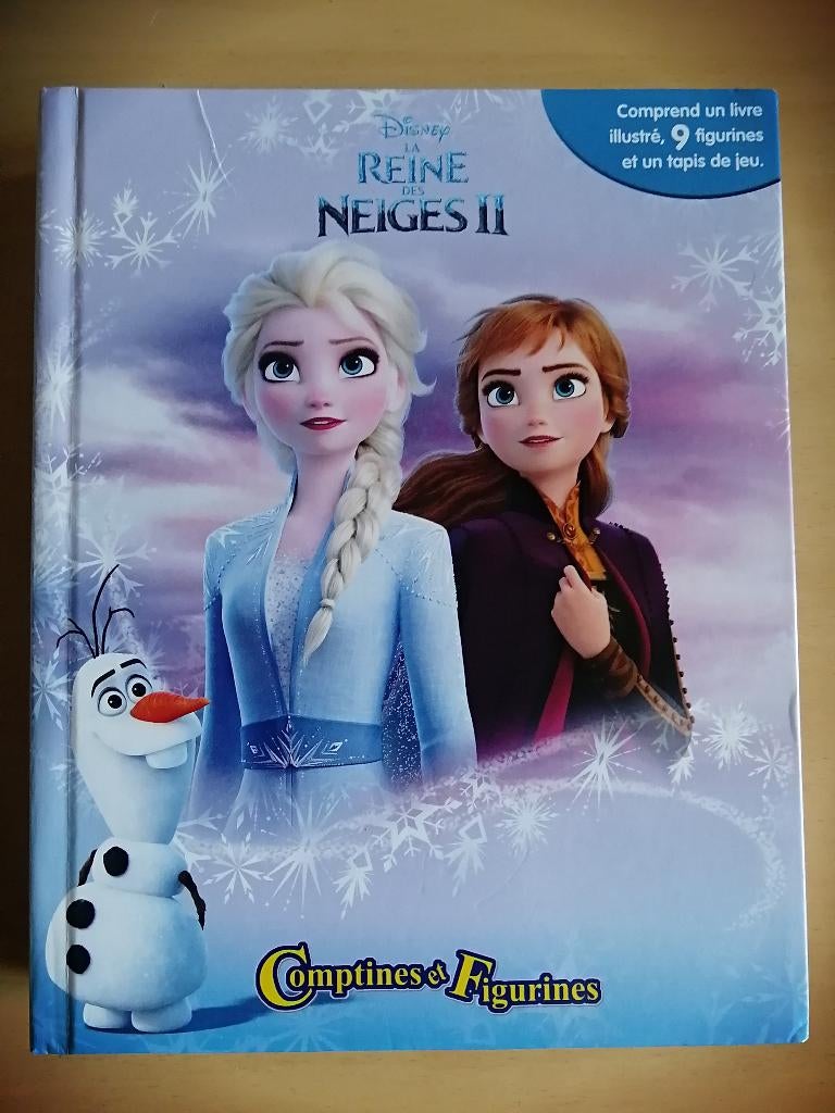 Coffret La Reine des neiges 2 : livre, 9 figurines, tapis, Ophalen of Verzenden, Zo goed als nieuw, Sprookjes, Disney