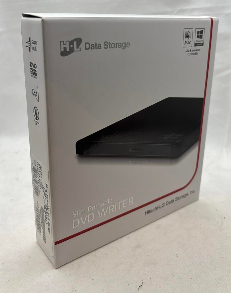 Hitachi-LG Slim draagbare dvd-schrijver, Ophalen of Verzenden, Nieuw, Dvd