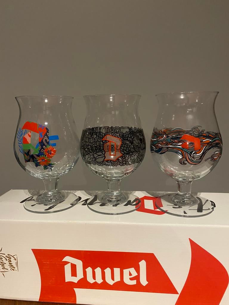 Duvel Set Sterke Vrouwen, Enlèvement ou Envoi, Comme neuf, Verre ou Verres, Duvel