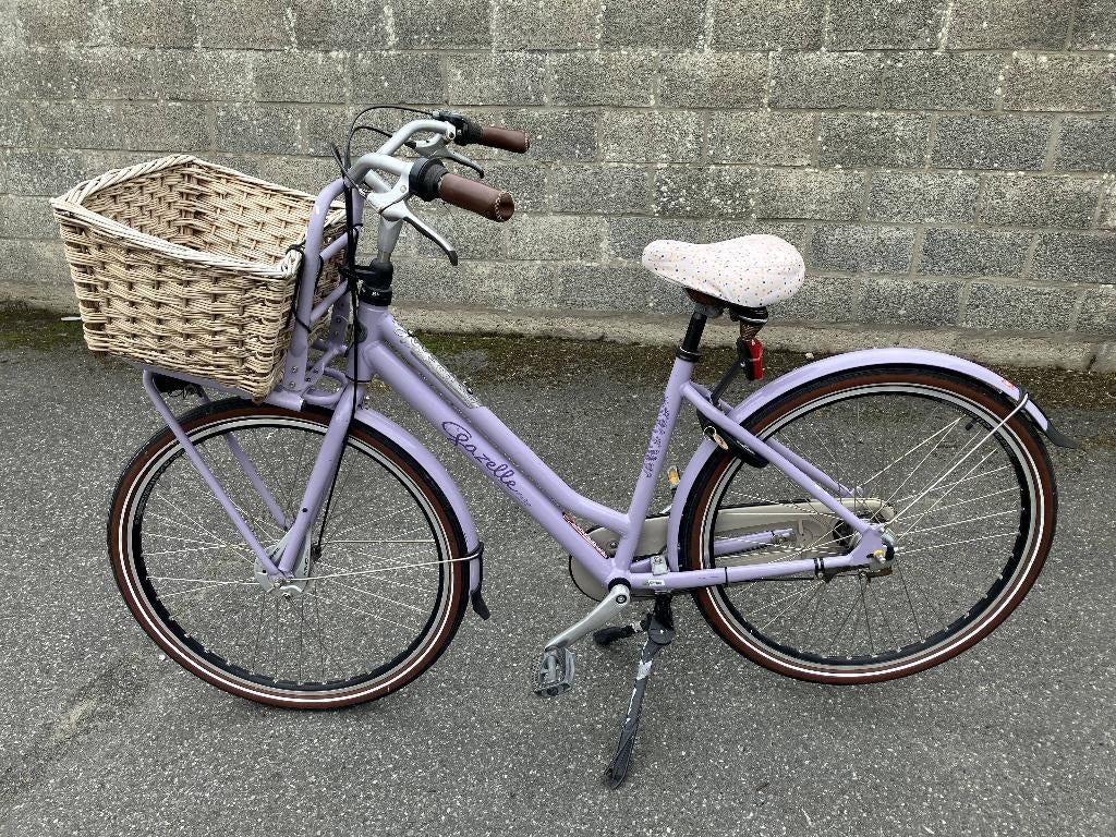 Damesfiets, Fietsen en Brommers, Ophalen, Gebruikt, Versnellingen, 56 cm of meer