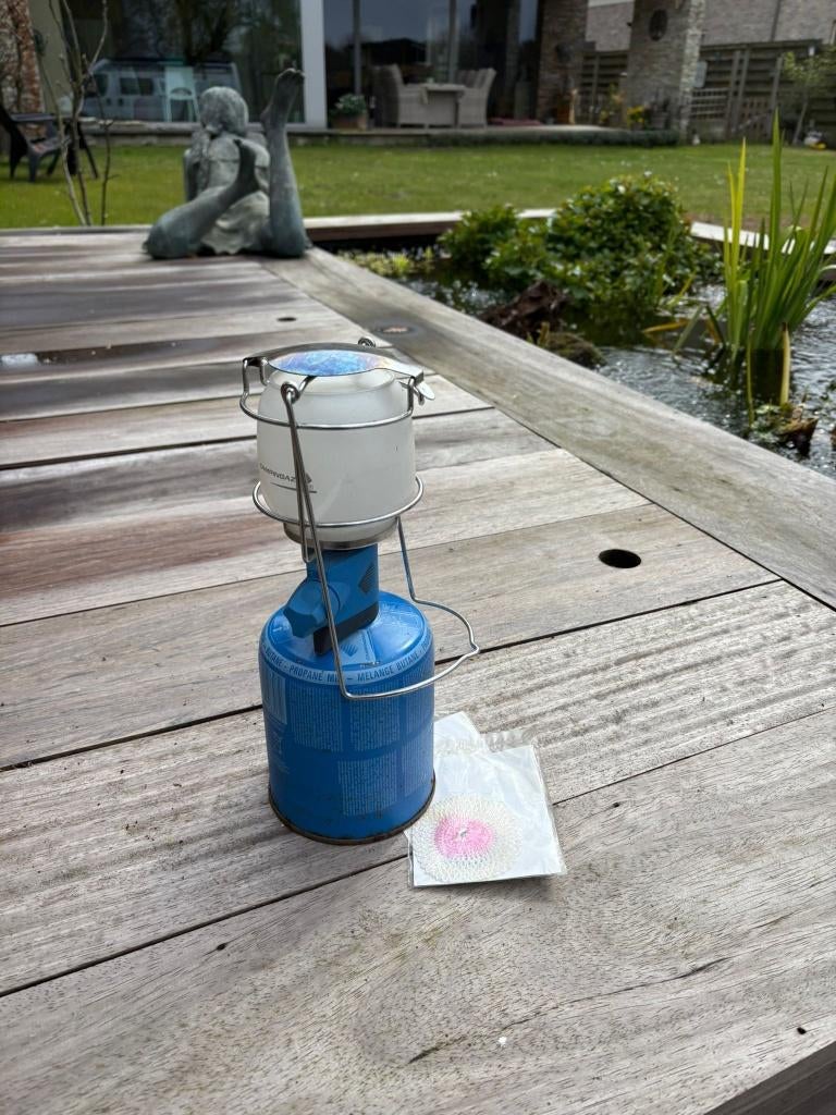 Campingaz gaslampje Lumogaz M270 met toebehoren, Caravans en Kamperen, Kampeeraccessoires, Ophalen, Zo goed als nieuw