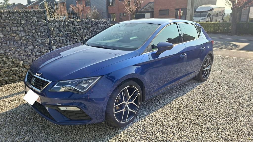 Seat leon fr 1.5 tsi dsg 150 hp, Autos, Seat, Particulier, Essence, Euro 6, Berline, Automatique, Bleu, Noir, Enlèvement