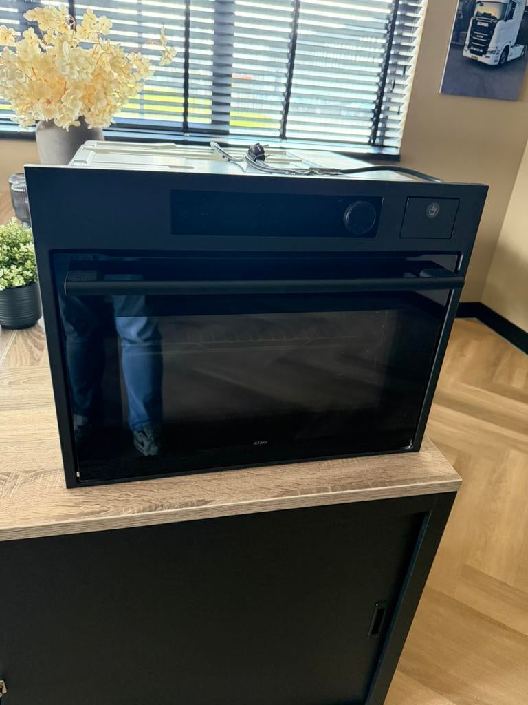 Atag CS8495D graphite combi stoomoven nieuw, Elektronische apparatuur, Ovens, Ophalen, Nieuw, Oven
