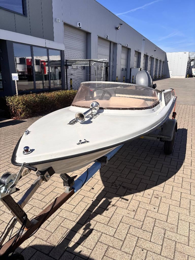 Placom 360 met Yamaha 9.9 pk buitenboord  Vaarklaar !, Watersport en Boten, Speedboten, Gebruikt, 3 tot 6 meter, Benzine, Minder dan 70 pk