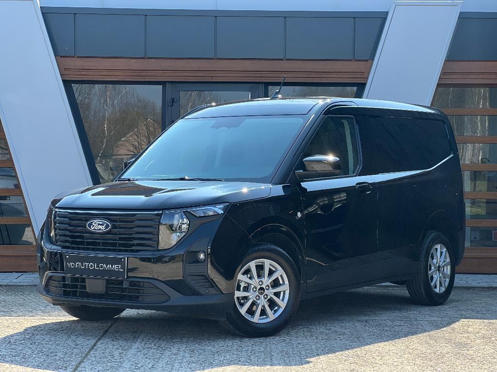 Ford Transit Courier '24 - AUTOMAAT/ FULL OPTION/ GARANTIE, Auto's, Stof, Euro 6, Zwart, Bedrijf