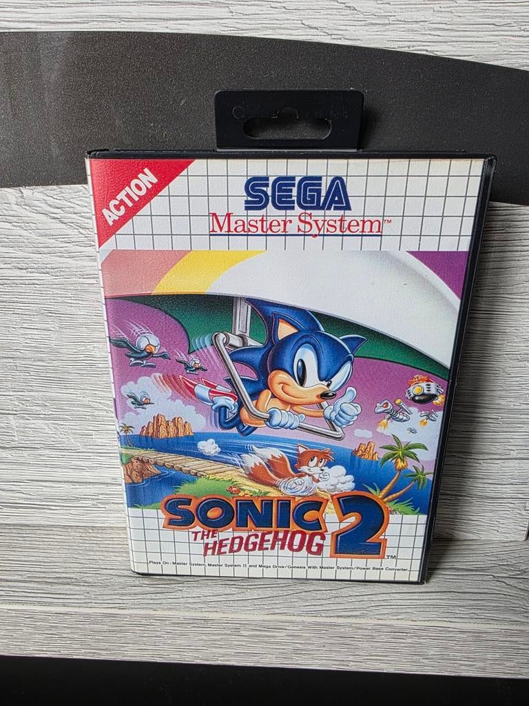 Sonic The Hedgehog 2 Sega Master System in perfecte staat, Games en Spelcomputers, 1 speler, Ophalen of Verzenden, Zo goed als nieuw