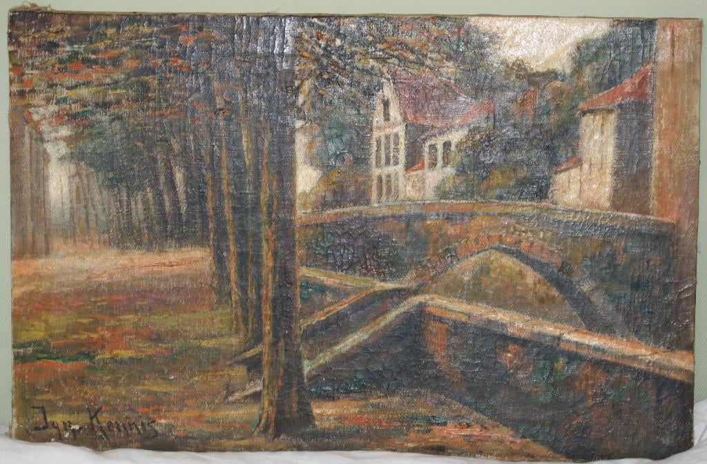 Ignace Kennis (1888 - 1973) Schilderij olie op doek, Antiek en Kunst, Kunst | Schilderijen | Klassiek, Ophalen of Verzenden