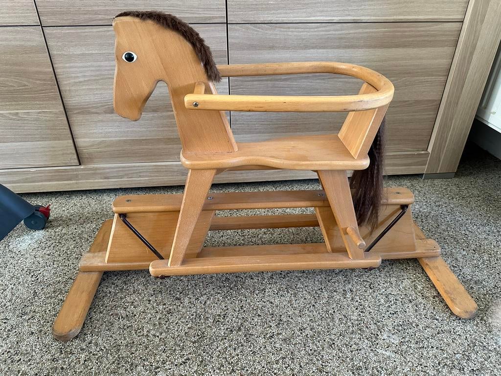 Vintage schommelpaard, Ophalen, Zo goed als nieuw