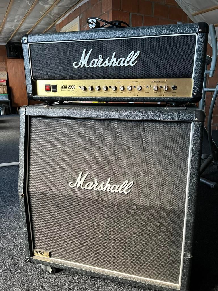Marshall JCM 2000 + 1960 cab, Muziek en Instrumenten, Versterkers | Bas en Gitaar, Ophalen, Zo goed als nieuw