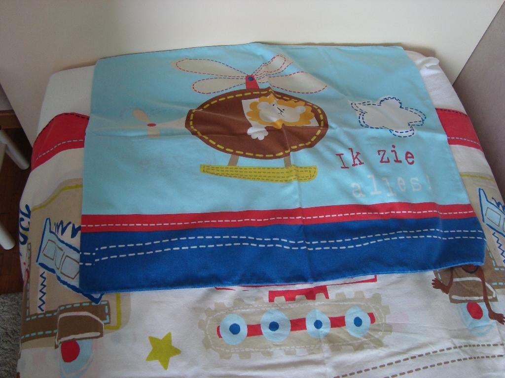 1-persoons dekbedovertrek katoen, Garçon ou Fille, Autres couleurs, Housse de couette, Comme neuf