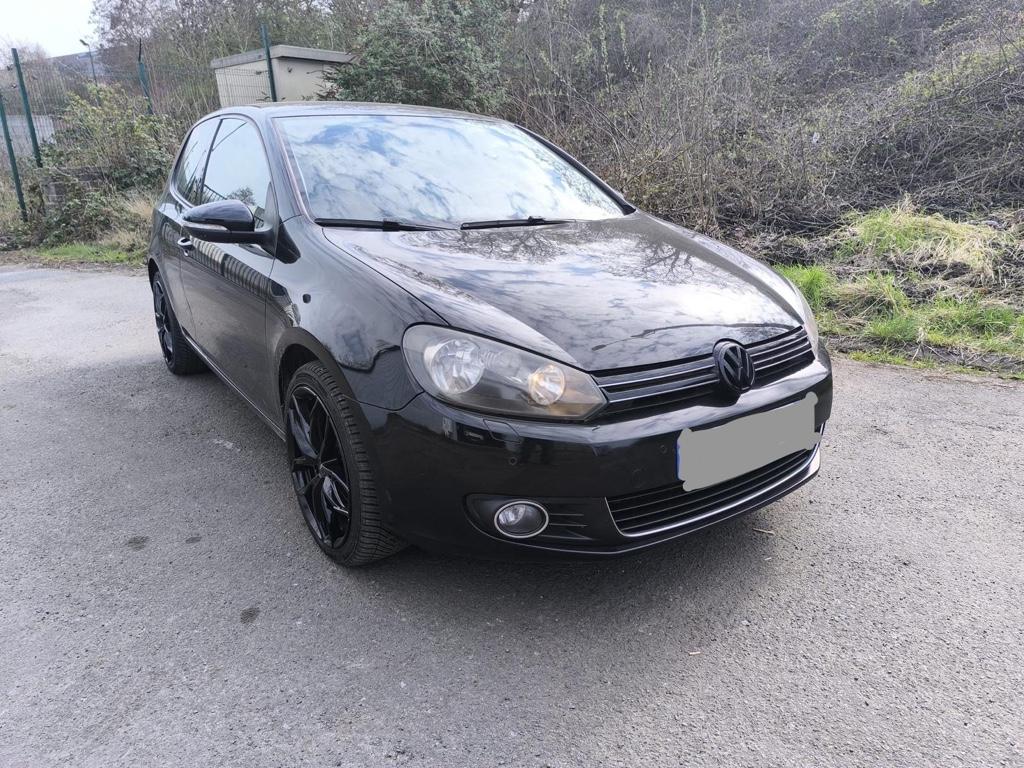 Vw Golf VI 2009, 1.4 TSI nouvelle distribution, ambreyage, Euro 5, Stof, 4 cilinders, Zwart