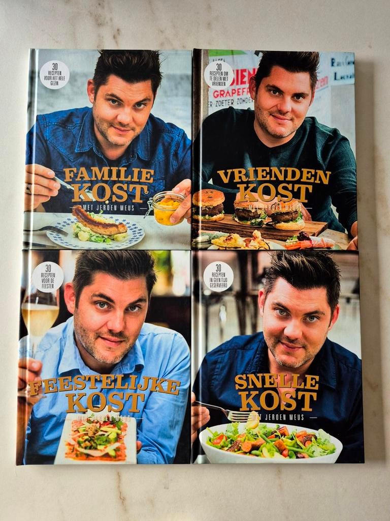 4 kookboeken van Jeroen Meus, Ophalen of Verzenden, Nieuw