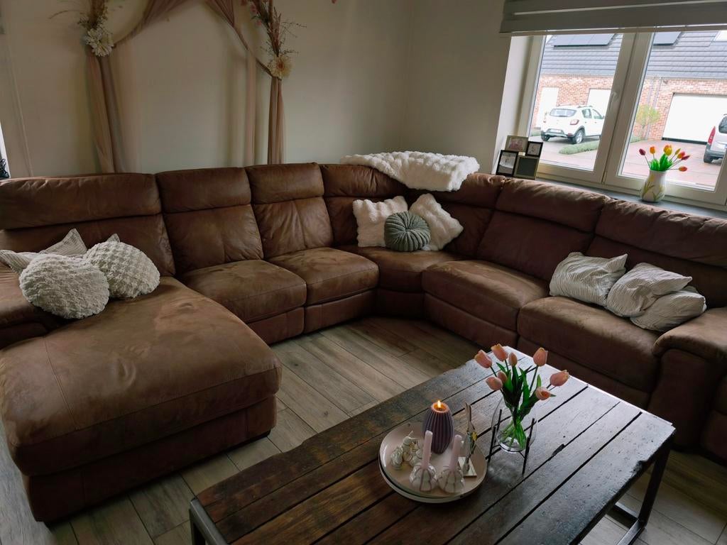 Hoekzetel zacht leder camel kleur, Ophalen