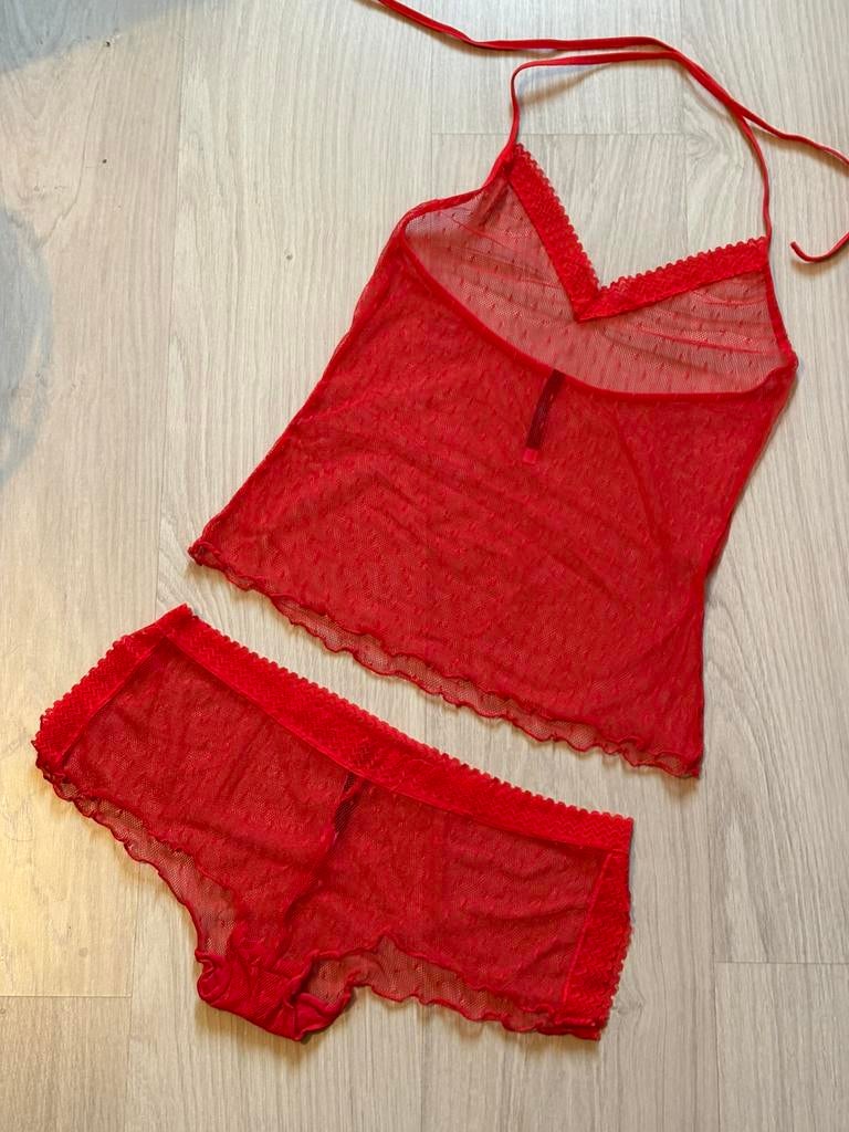 Nieuw rood setje van Seven ‘til Midnight (TU)., Kleding | Dames, Ondergoed en Lingerie, Ophalen of Verzenden, Rood, Setje