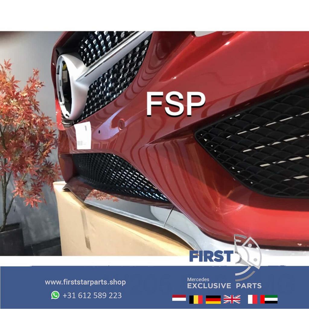 W205 AMG VOORBUMPER + DIAMOND GRIL ROOD COMPLEET Mercedes C, Utilisé, -, Avant, -