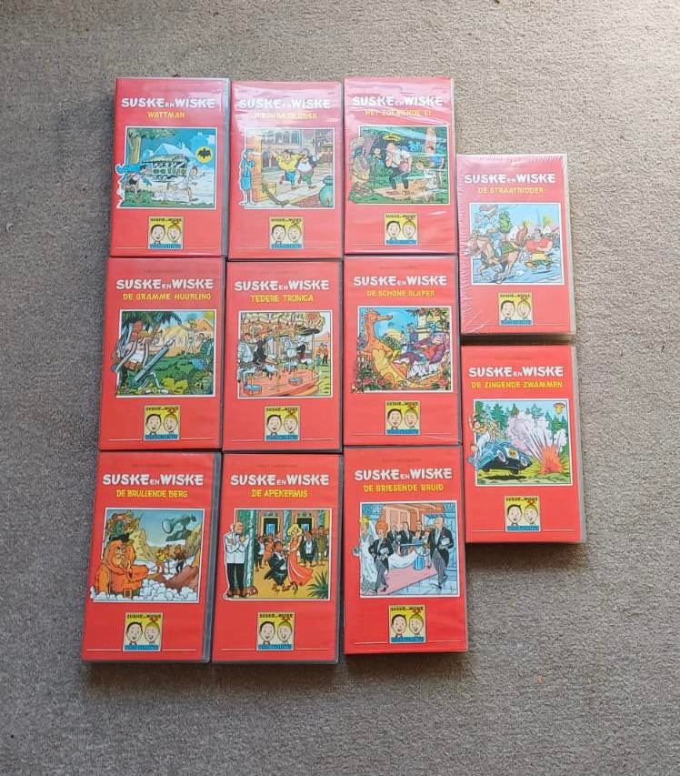 Set 11 VHS Suske & Wiske geseald, Ophalen, Nieuw