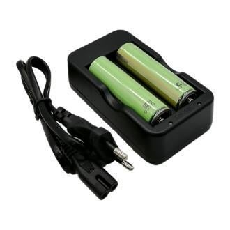 Batterijladerset 3.7V incl 2x Panasonic 18650 batterij, Ophalen of Verzenden, Nieuw