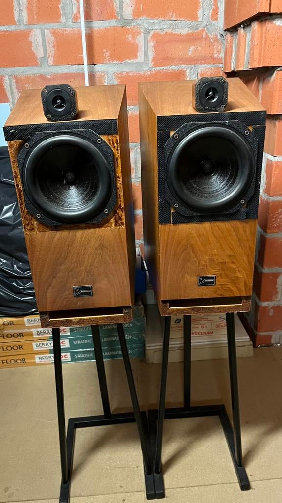 Confluence muse à restaurer !, Audio, Tv en Foto, Luidsprekerboxen, Gebruikt, 60 tot 120 watt, Front, Rear of Stereo speakers