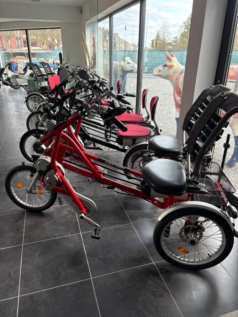 DUOFIETSEN met motor : fun2go, PF, Orthros+ garantie, Fietsen en Brommers, Fietsen | Driewielfietsen, Ophalen, Zo goed als nieuw