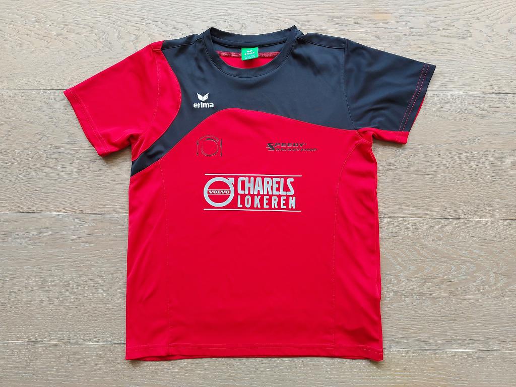 Lokerse Badmintonclub t-shirt ERIMA :: Maat 164 = 13-14 jaar, Sport en Fitness, Badminton, Zo goed als nieuw, Kleding, Ophalen of Verzenden