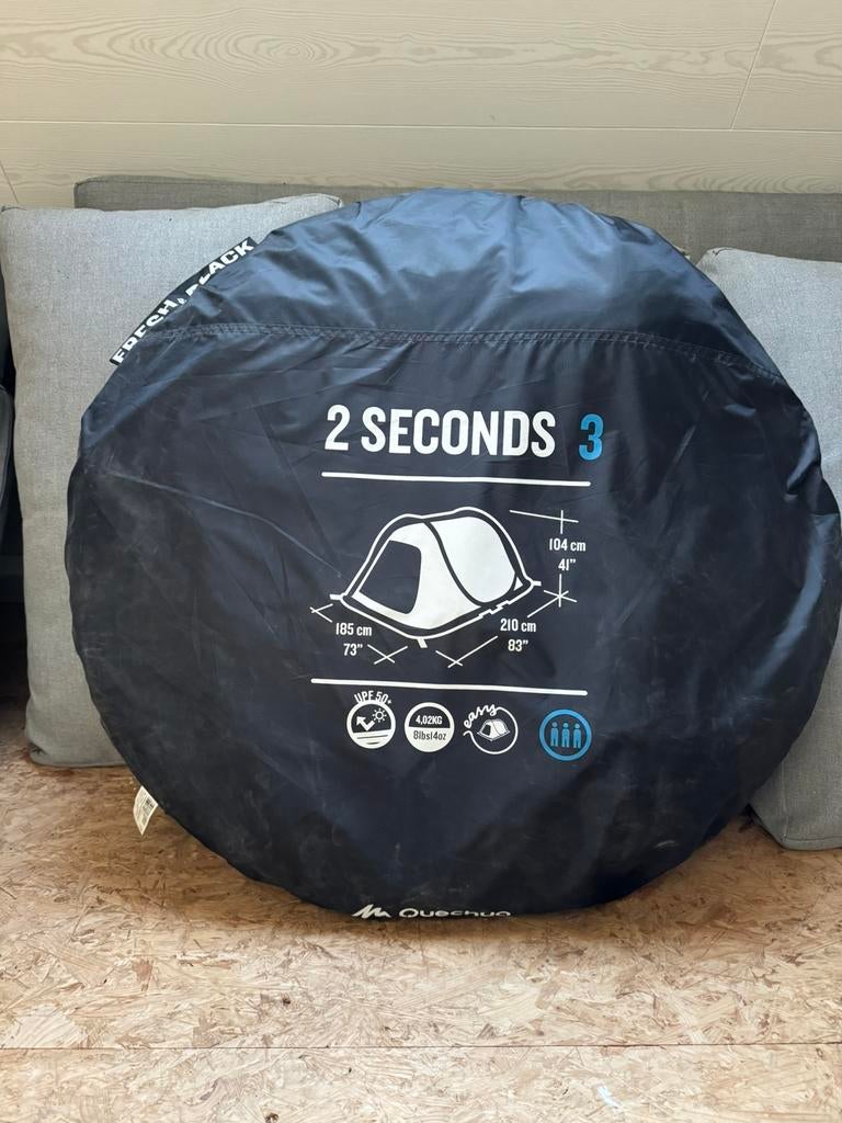 Fresh & black uitsmijttent Quechua, Caravanes & Camping, Tentes, jusqu'à 3, Neuf, Enlèvement